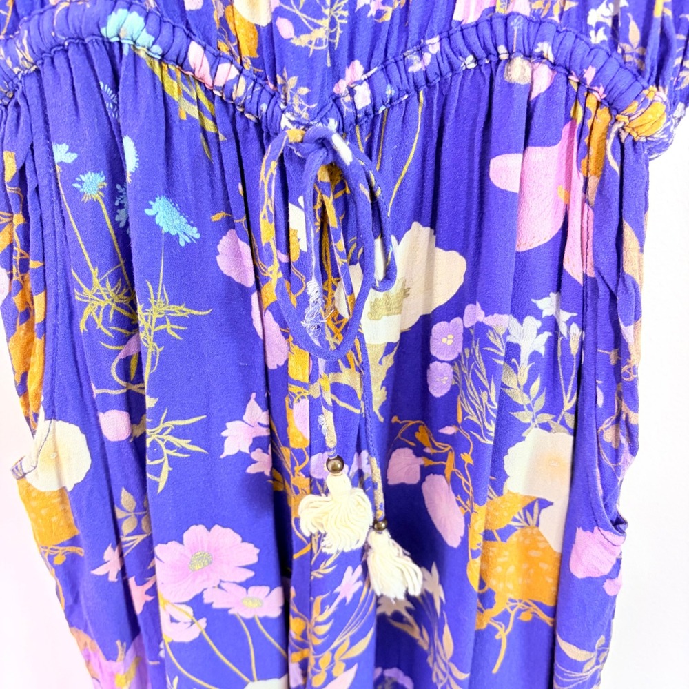 Spell & The Gypsy Collective Wild Bloom Strappy Floral Jumpsuit XS Boho Wide Leg - Picture 5 of 10